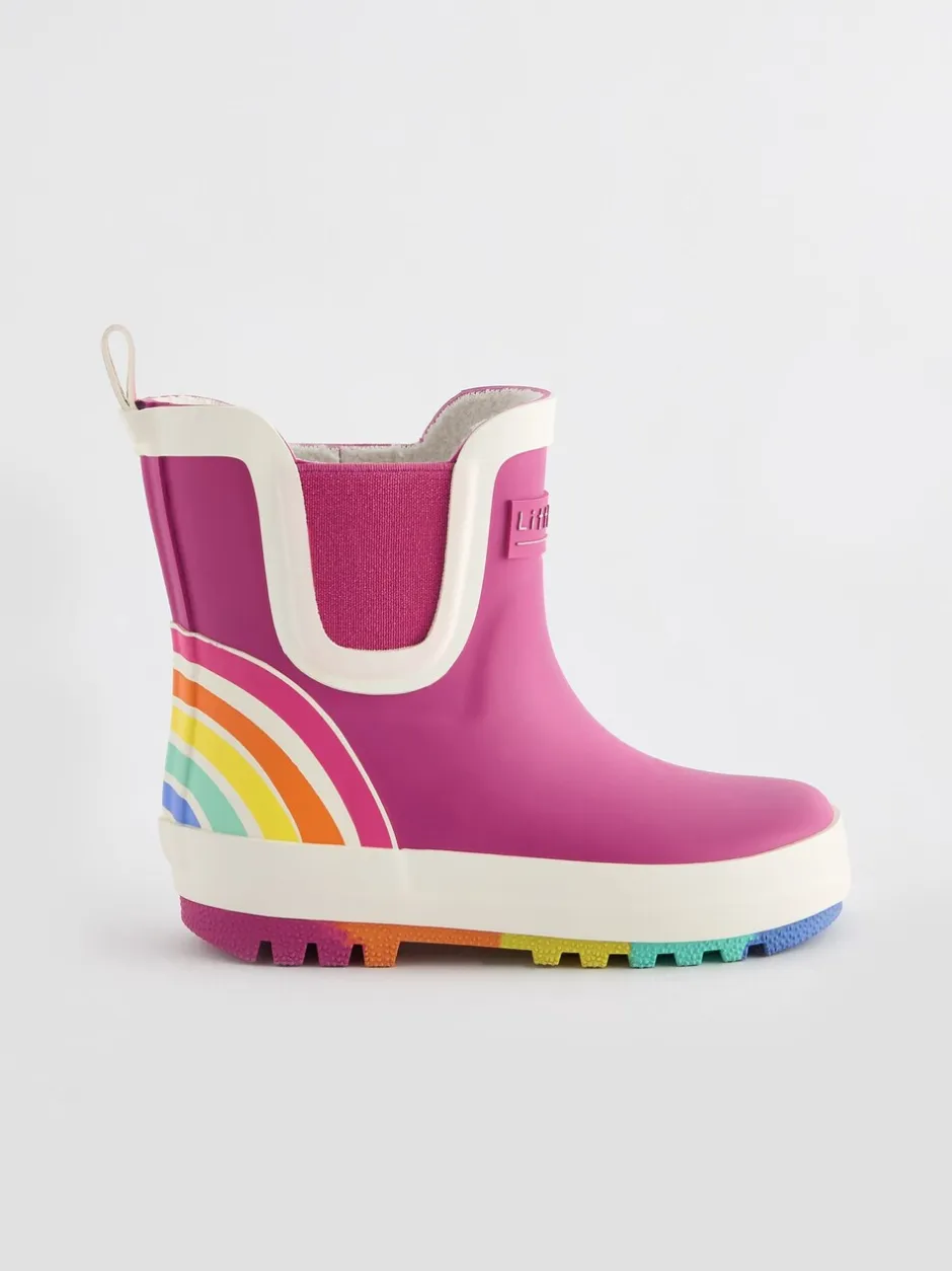 Laarzen*Little Bird by Jools Oliver - Regenlaarzen met regenboog Roze