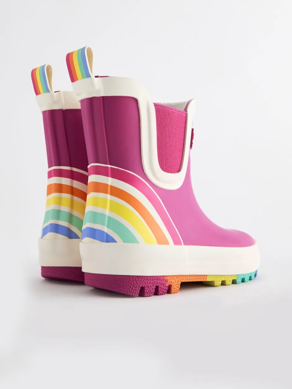 Laarzen*Little Bird by Jools Oliver - Regenlaarzen met regenboog Roze