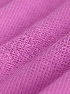 T-Shirts*Next - Long Sleeve Ribbed Frill Top (3mths-7yrs) Roze