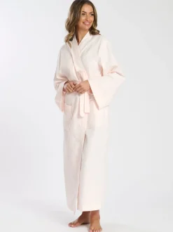 Badjassen*Loungeable - Waffle 100% Cotton Robe Roze