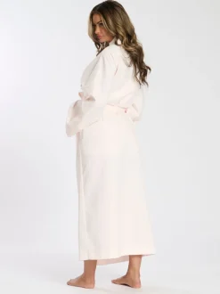 Badjassen*Loungeable - Waffle 100% Cotton Robe Roze