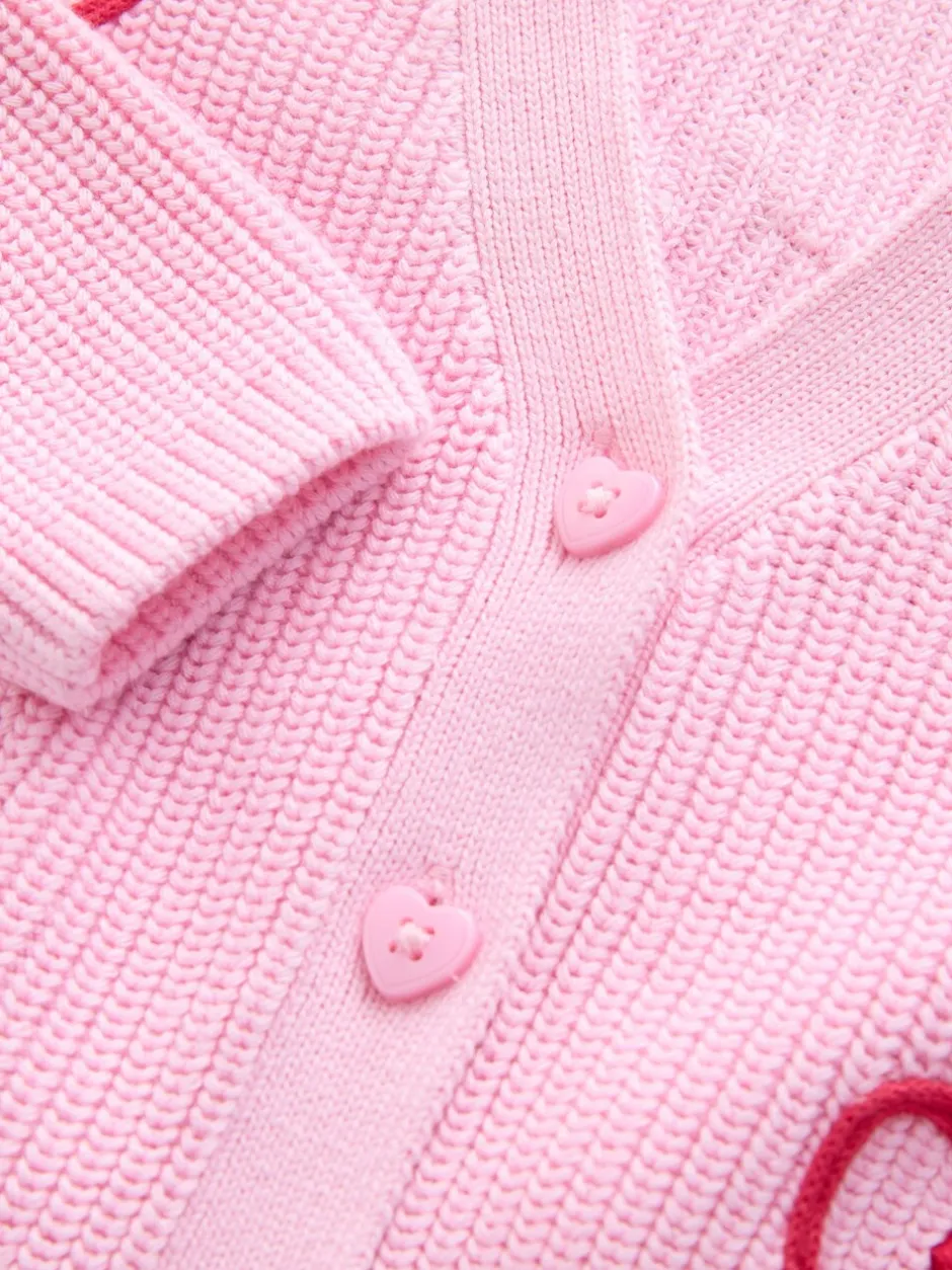 Gebreide Kleding*Next Roze - Love Bug Cardigan (3mths-7yrs)