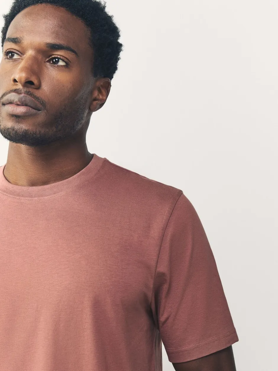 T-Shirts En Hemden|Next Roze - Normale Pasvorm - Essentieel katoenen T-shirt met ronde hals