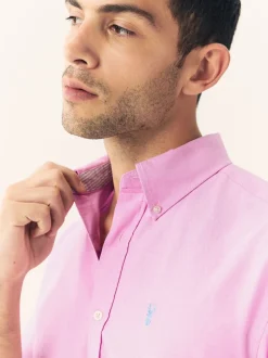 Shirts*Next Roze - Normale Pasvorm - Oxford-hemd met lange mouwen