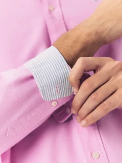 Shirts*Next Roze - Normale Pasvorm - Oxford-hemd met lange mouwen
