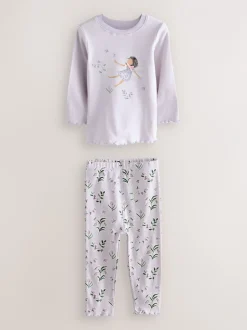 Multipacks|Nachtkleding En Pyjama's|Next Roze / paarse fee - Verpakking van 2 knusse pyjama's (9 mnd-12 jr)