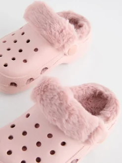 Pantoffels*Next - Pantoffelklompen met voering van imitatiebont Roze
