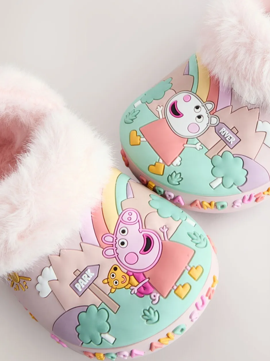 Pantoffels*Next Roze - Peppa Pig behaaglijke gevoerde Pantoffel Klomp