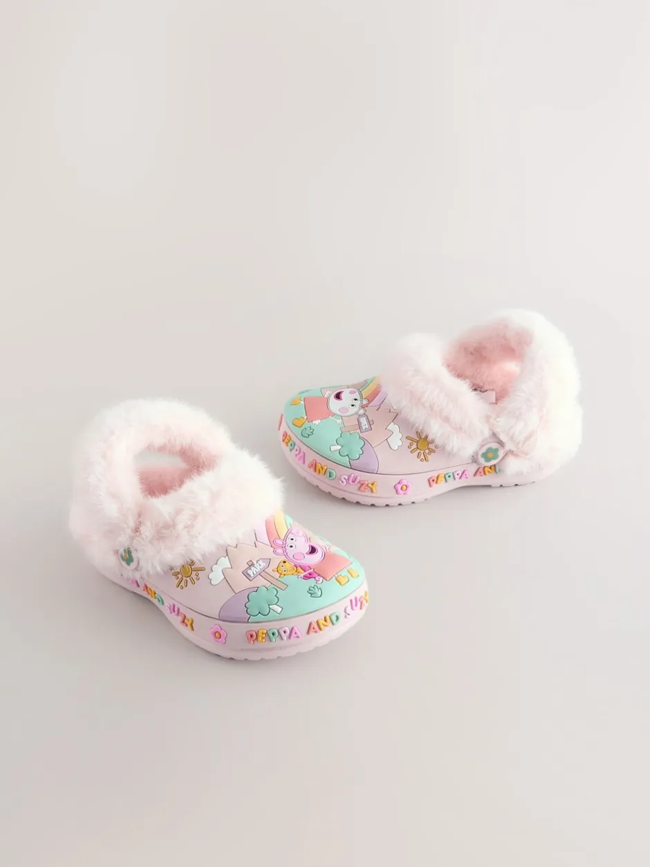 Pantoffels*Next Roze - Peppa Pig behaaglijke gevoerde Pantoffel Klomp