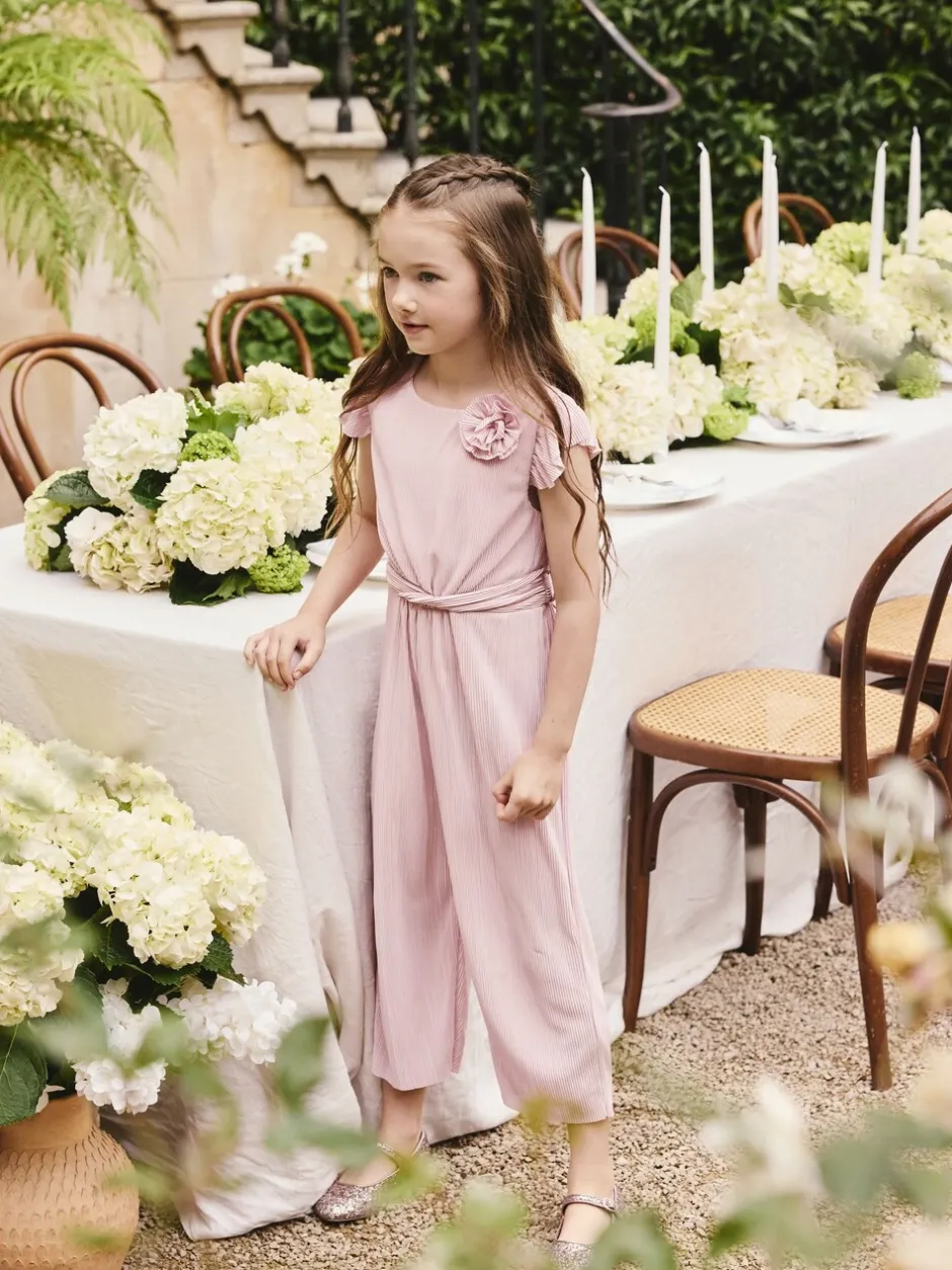 Jumpsuits En Playsuits|Next Roze - Plisse Jumpsuit (3-16yrs)