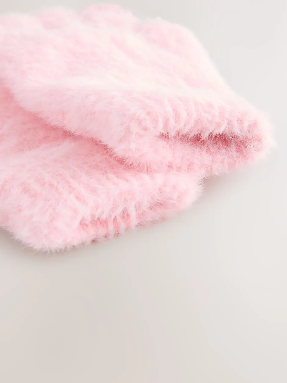 Mutsen, Handschoenen En Sjaals*Next Roze - Pluizige handschoenen (3-16jaar)