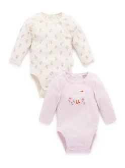 Rompertjes En Hemdjes|Purebaby - Bodysuits 2 Pack Roze