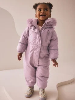 Jassen, Jacks En Kinderwagenpakjes|Jassen En Jacks|Next - Regenbestendig sneeuwpak (3 mnd - 7 jr) Roze