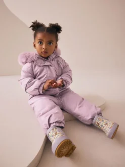 Jassen, Jacks En Kinderwagenpakjes|Jassen En Jacks|Next - Regenbestendig sneeuwpak (3 mnd - 7 jr) Roze