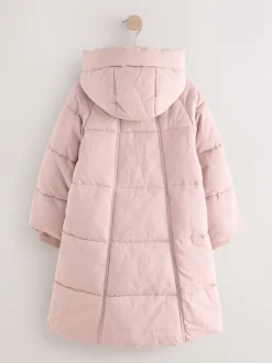 Schoolkleding|Jassen En Jacks|Next - Regenbestendige gewatteerde jas (3-16 jr) Roze