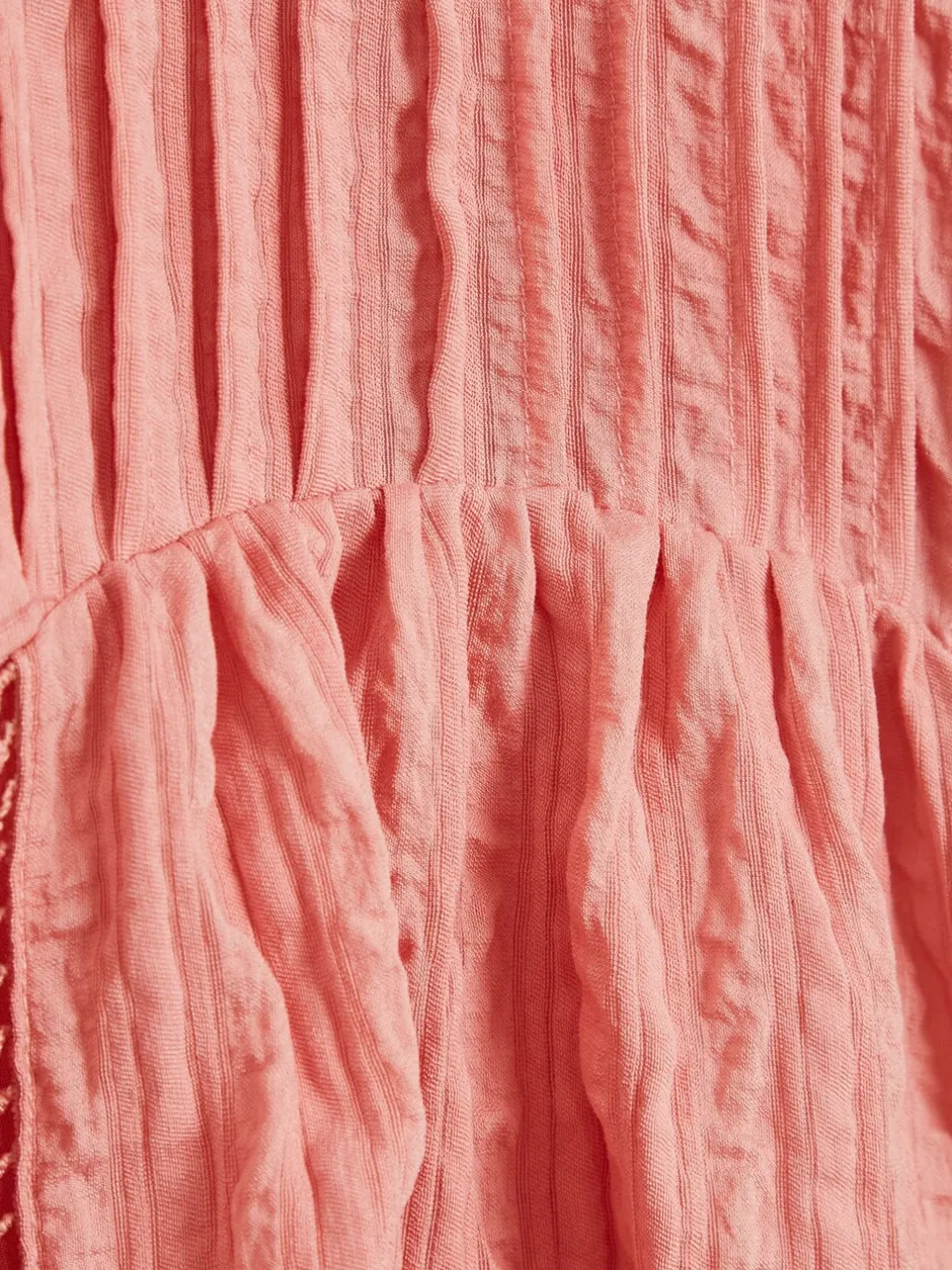 Overhemden En Blouses|Reiss - Elle Jr. Blouse met ladder en belangen Roze