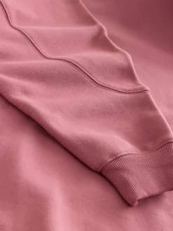 Hoody's En Sweatshirts*Next - Relaxte pasvorm zware lange hoodie Roze