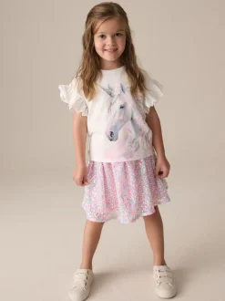 Shorts En Rokken*Next - Rok met lovertjes (3-16 jr) Roze