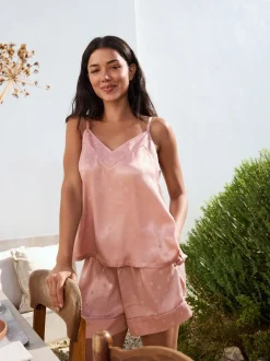 Shorts*Next Roze - Satin Jacquard Pyjama Shorts
