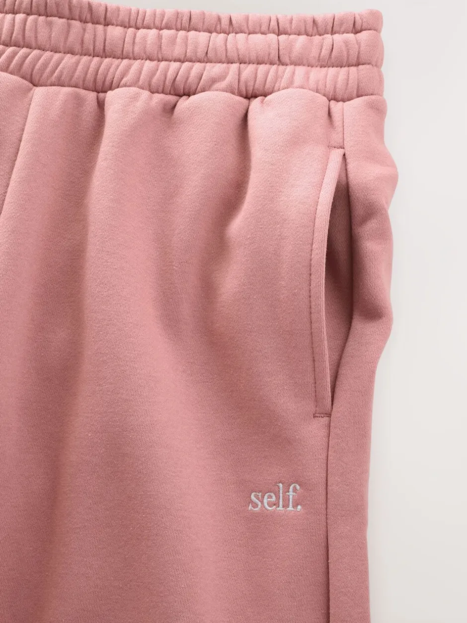 Leggings En Joggingbroeken|self. Roze - joggingbroek met wijde pijpen