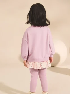Tops|Sets En Combisets*Next - Set met top met lange mouwen en legging (3 mnd-7 jr) Roze