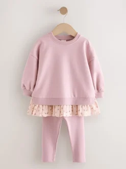 Tops|Sets En Combisets*Next - Set met top met lange mouwen en legging (3 mnd-7 jr) Roze