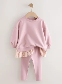 Tops|Sets En Combisets*Next - Set met top met lange mouwen en legging (3 mnd-7 jr) Roze