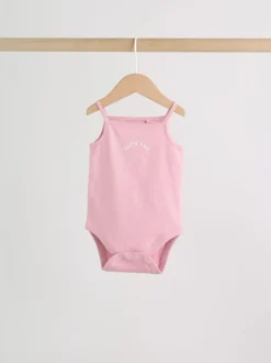Rompertjes En Hemdjes|Next Roze - Set van 5 Baby bodysuits