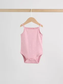 Rompertjes En Hemdjes|Next Roze - Set van 5 Baby bodysuits