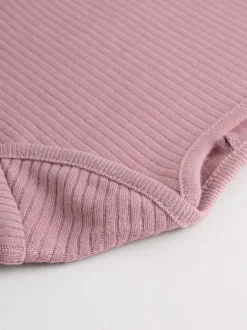 Rompertjes En Hemdjes|Next Roze - Set van 5 babyrompertjes met lange mouwen