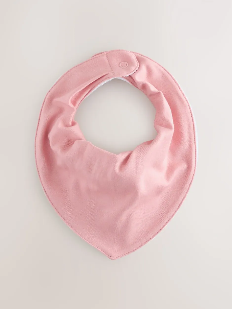 Slabbetjes*Next Roze - Set van 5 Dribble babyslabbetjes