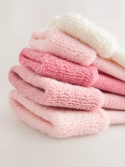 Sokken En Panty's*Next Roze - Set van 5 paar Baby Handdoeken Sokken (0mnd-2jr)
