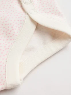 Multipacks|Rompertjes En Hemdjes|Next Roze - Set van 5 rompers met lange mouwen