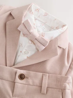 Gelegenheidskleding|Jassen En Jacks|Next - Set van blazer, overhemd, broek en vlinderstrik (3mnd -9jr) Roze