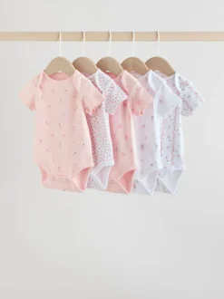 Rompertjes En Hemdjes*Next Roze - Short Sleeve Baby Bodysuit