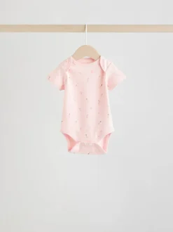 Rompertjes En Hemdjes*Next Roze - Short Sleeve Baby Bodysuit
