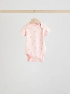 Rompertjes En Hemdjes*Next Roze - Short Sleeve Baby Bodysuit
