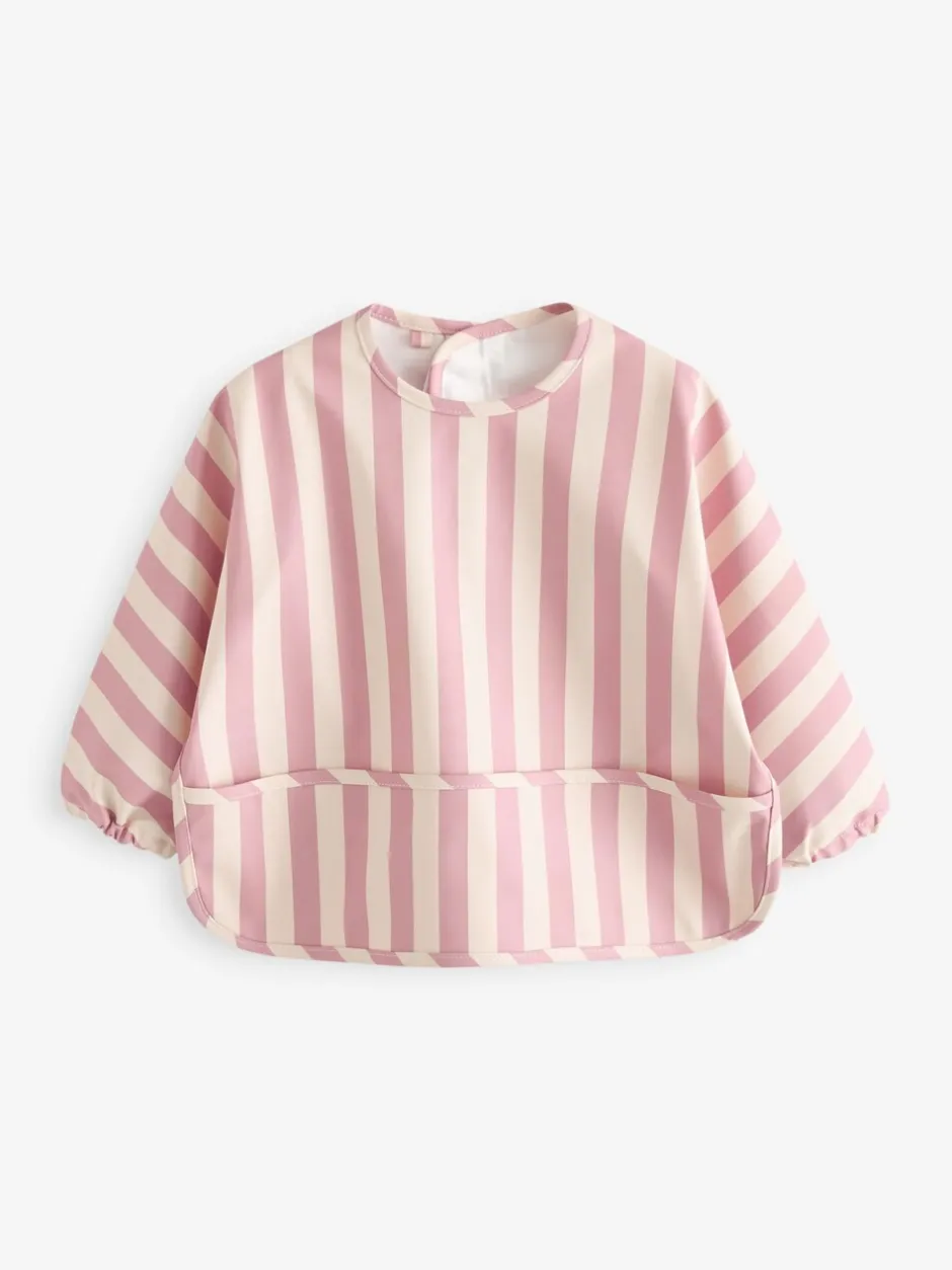Slabbetjes|Next Roze - Slabbetje met mouwen voor spenen en voeden