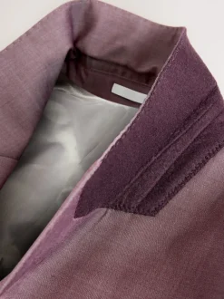 Pakken*Next - Slim Fit Signature Cerutti 100% Italian Wool Suit Jacket Roze