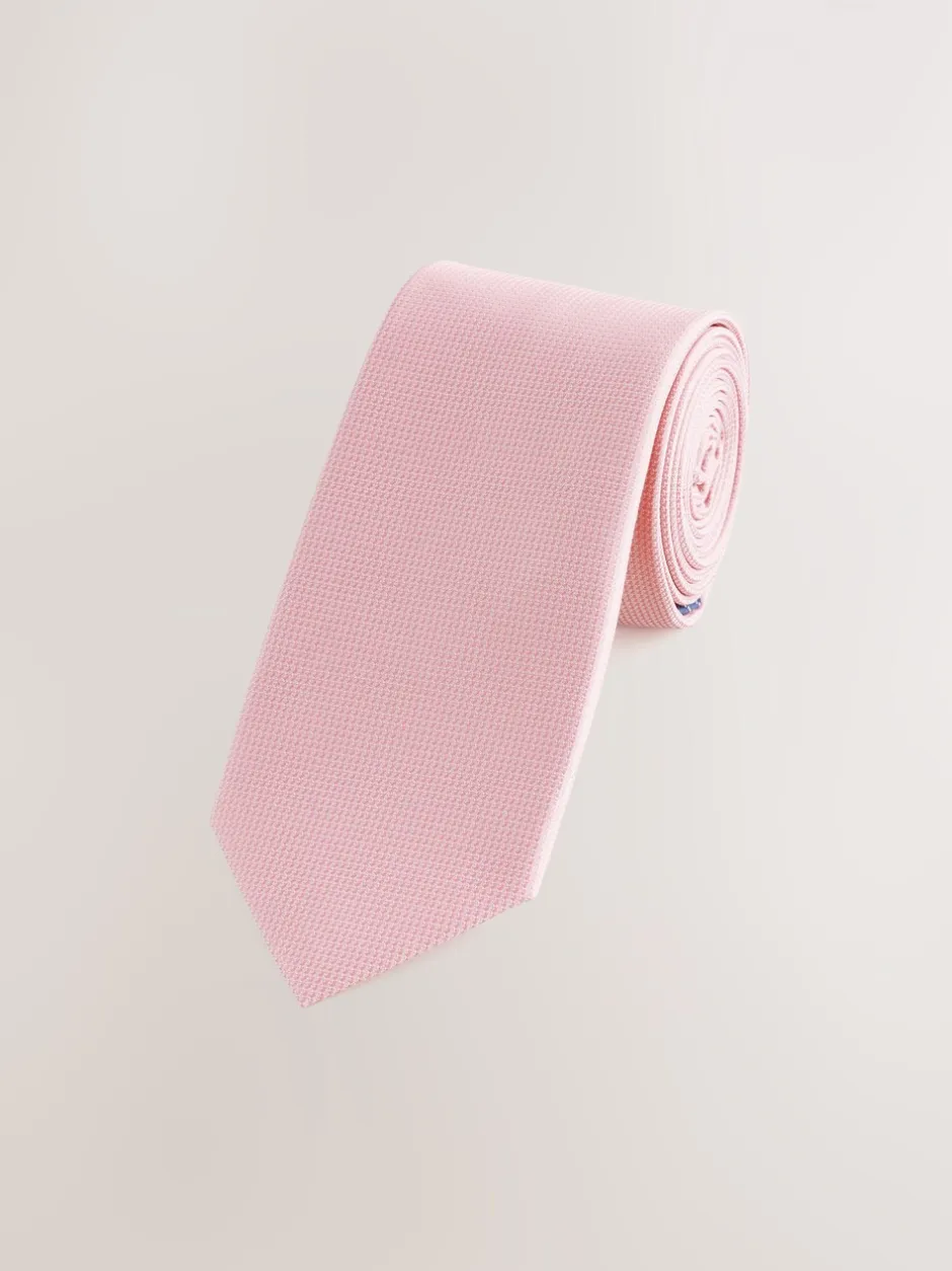 Stropdassen En Pochets*Next Roze - Smal - Stropdas met textuur