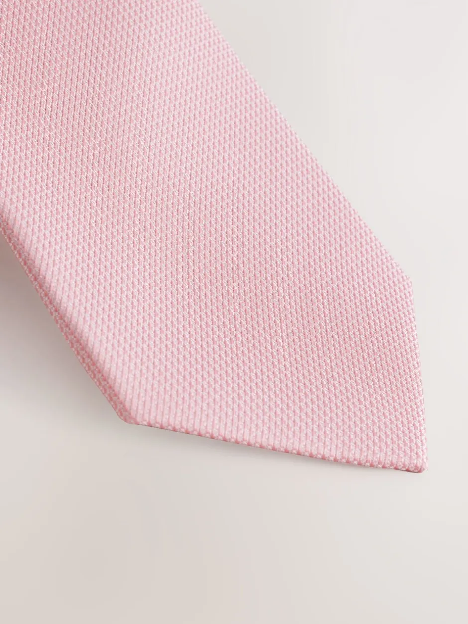 Stropdassen En Pochets*Next Roze - Smal - Stropdas met textuur