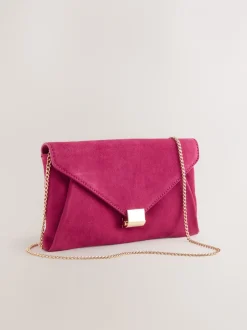 Tassen En Portemonnees*Next Roze - Suède clutch