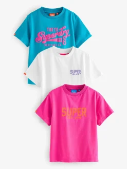 T-Shirts|Superdry - T-Shirts 3 Pack Roze