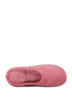 Pantoffels*Totes Roze - Isotoner Popcorn pantoffelmuiltjes van badstof