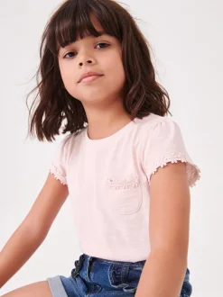 T-Shirts*Next Roze - T-shirt met zakje en madeliefjesprint (1,5-16 jr)