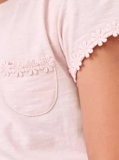 T-Shirts*Next Roze - T-shirt met zakje en madeliefjesprint (1,5-16 jr)
