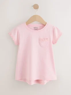 T-Shirts*Next Roze - T-shirt met zakje en madeliefjesprint (1,5-16 jr)