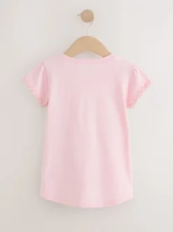 T-Shirts*Next Roze - T-shirt met zakje en madeliefjesprint (1,5-16 jr)