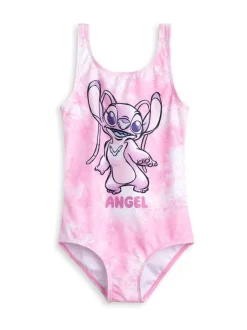 Badkleding*Vanilla Underground - Meisjes Disney Lilo & Stitch Multicolour Stitch Zwempak Roze