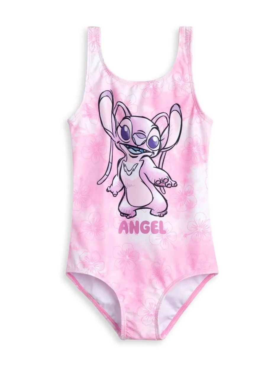 Badkleding*Vanilla Underground - Meisjes Disney Lilo & Stitch Multicolour Stitch Zwempak Roze